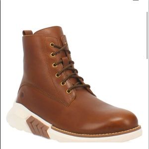 Dingo Men's Blacktop Lace-Up Boot Round Toe, size 9, color brown
